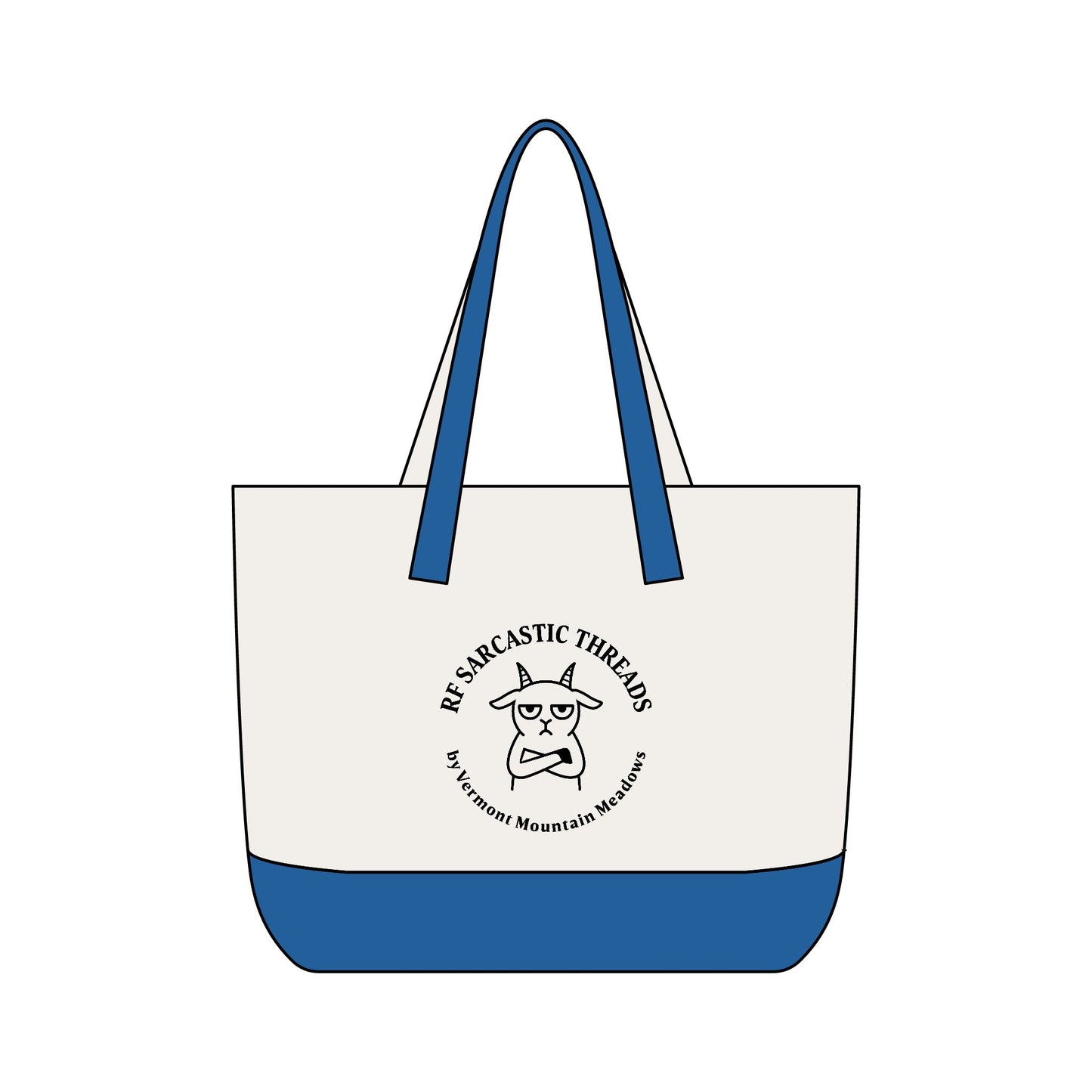 Canvas Tote Bag — 'I Wasn't Made for People' Sarcastic Cat Zippered Tote