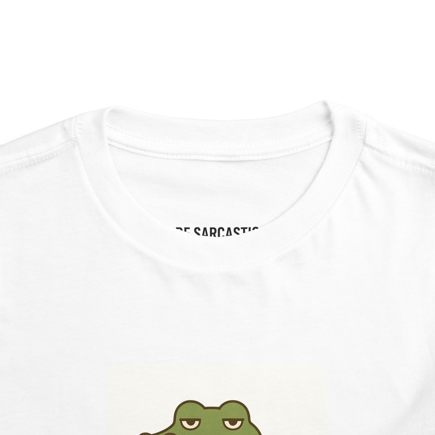 Toddler Tee — "Over It Since Birth" Alligator Graphic