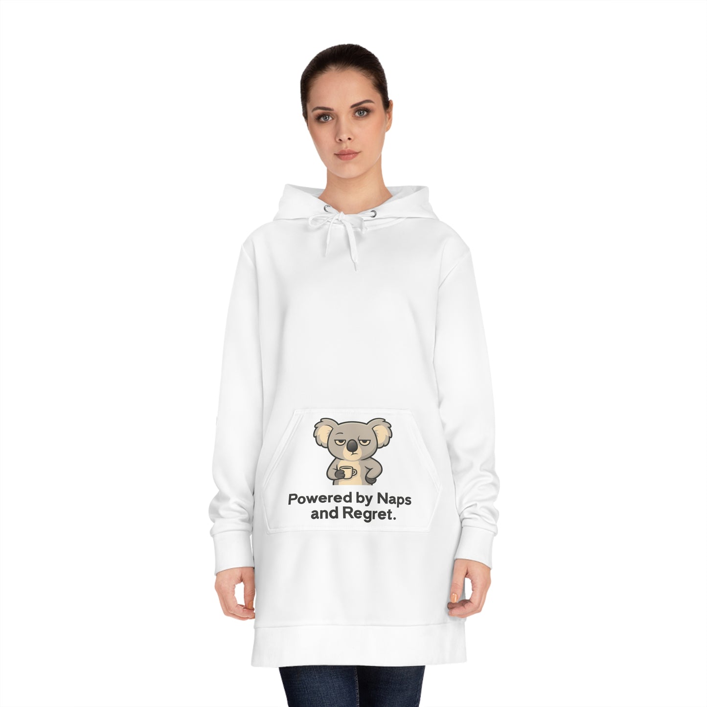 Sarcastic Koaloa Women's Hoodie Dress — Funny Long Hoodie