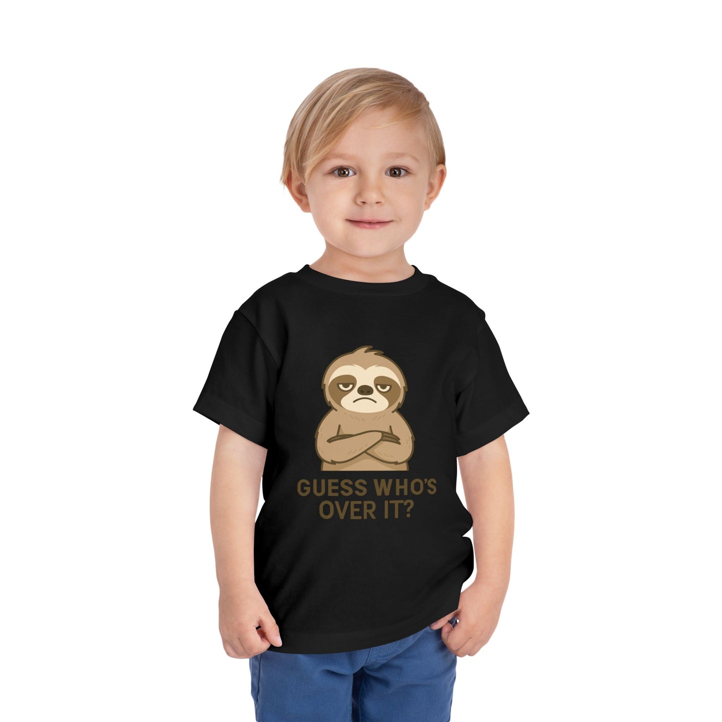 Funny Sarcastic Sloth Toddler Tee — Cute Lazy Sloth Kids T-Shirt