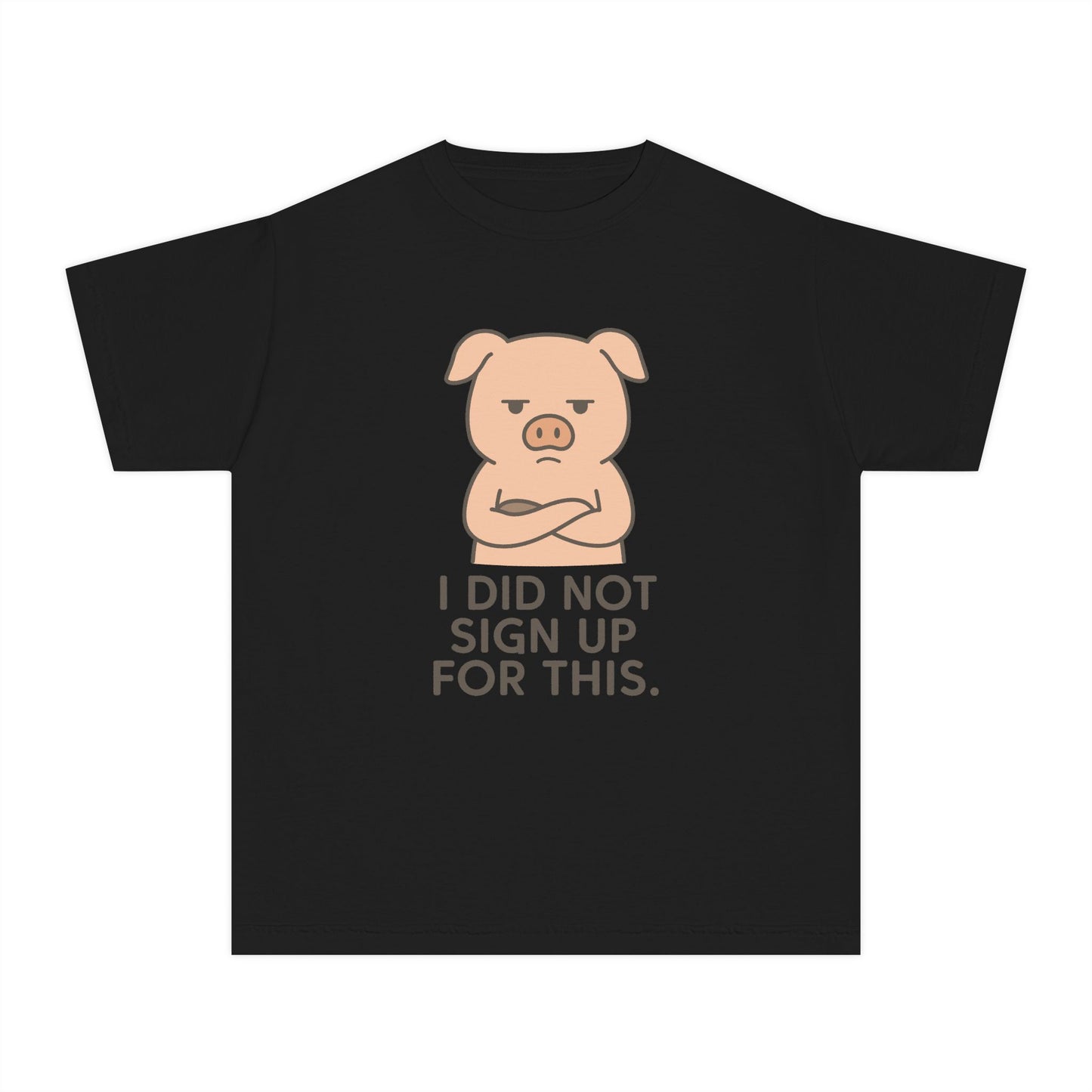 Kids Pig Sarcastic Funny T-Shirt