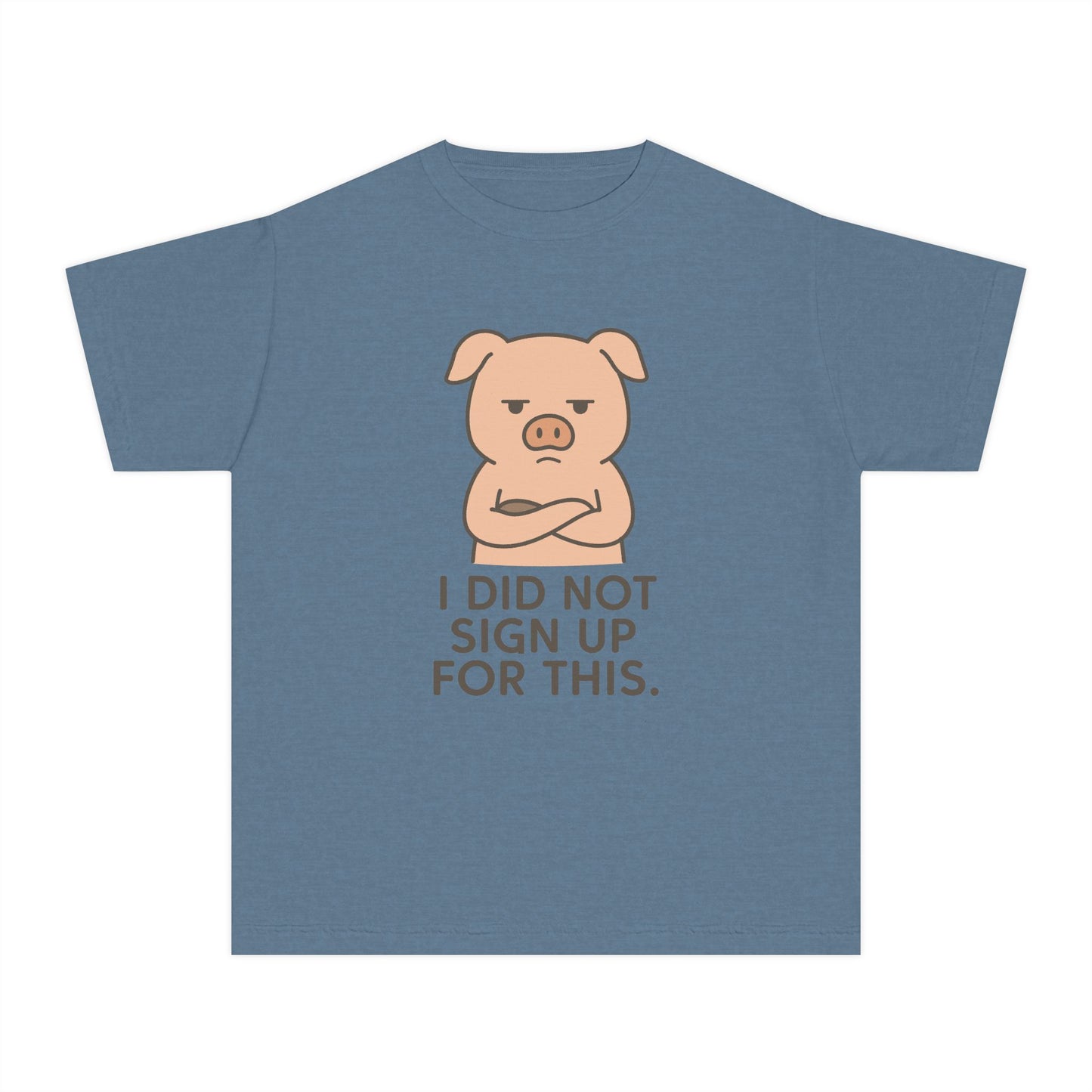 Kids Pig Sarcastic Funny T-Shirt