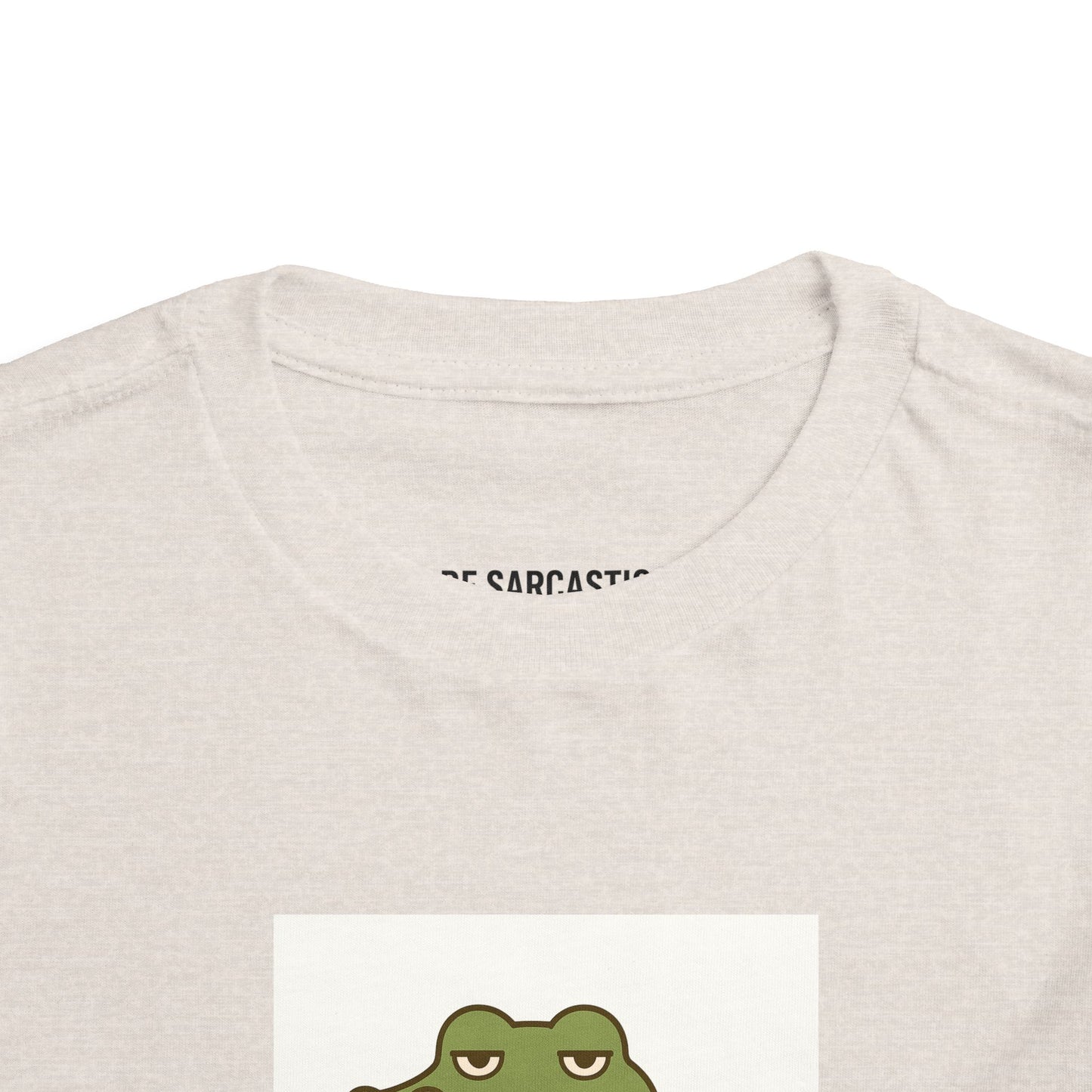 Toddler Tee — "Over It Since Birth" Alligator Graphic