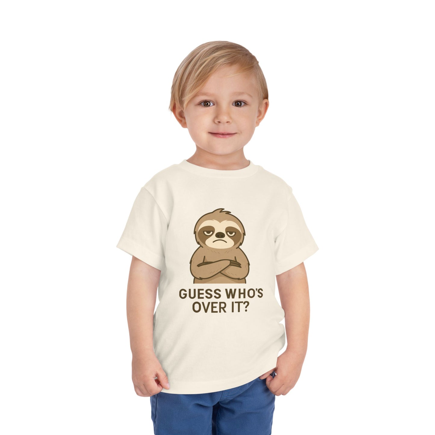 Funny Sarcastic Sloth Toddler Tee — Cute Lazy Sloth Kids T-Shirt