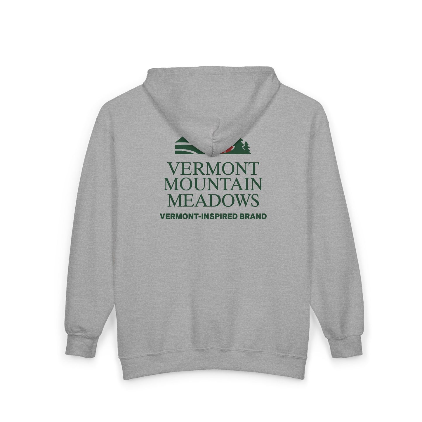 Vermont Barn & Solar Logo Hoodie — Vermont Inspired Full-Zip Sweatshirt
