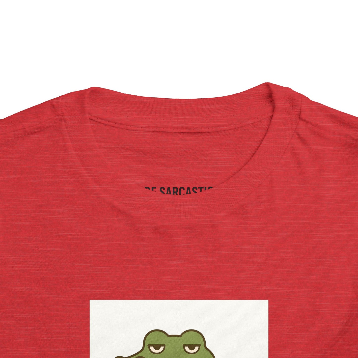 Toddler Tee — "Over It Since Birth" Alligator Graphic