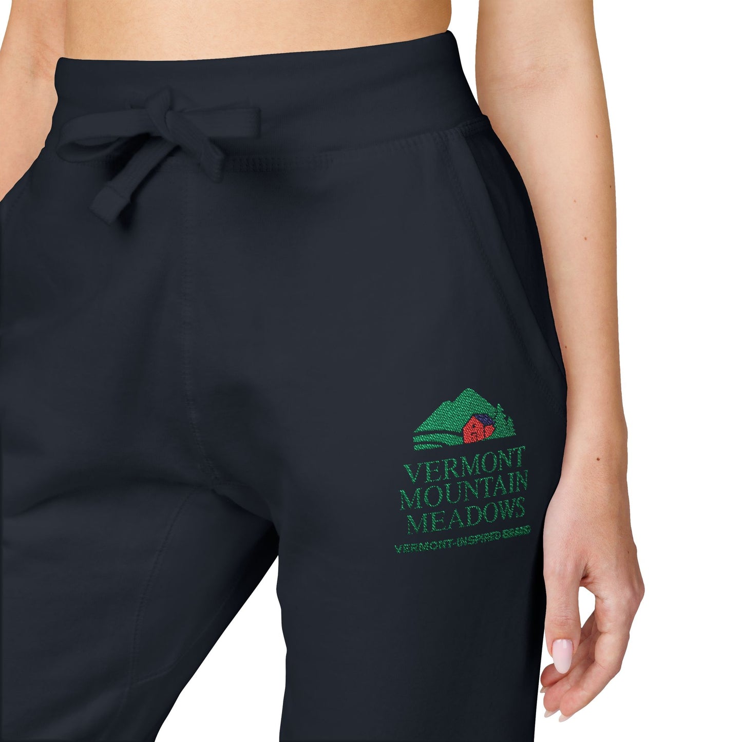Embroidered Floral ‘Love Grows Here’ Sweatpants — Cozy Fleece Joggers
