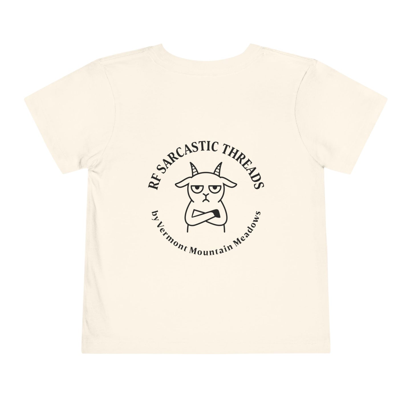 Toddler Tee — "RUDE" Grumpy Duck Kids Shirt (Playful Sarcastic Design)