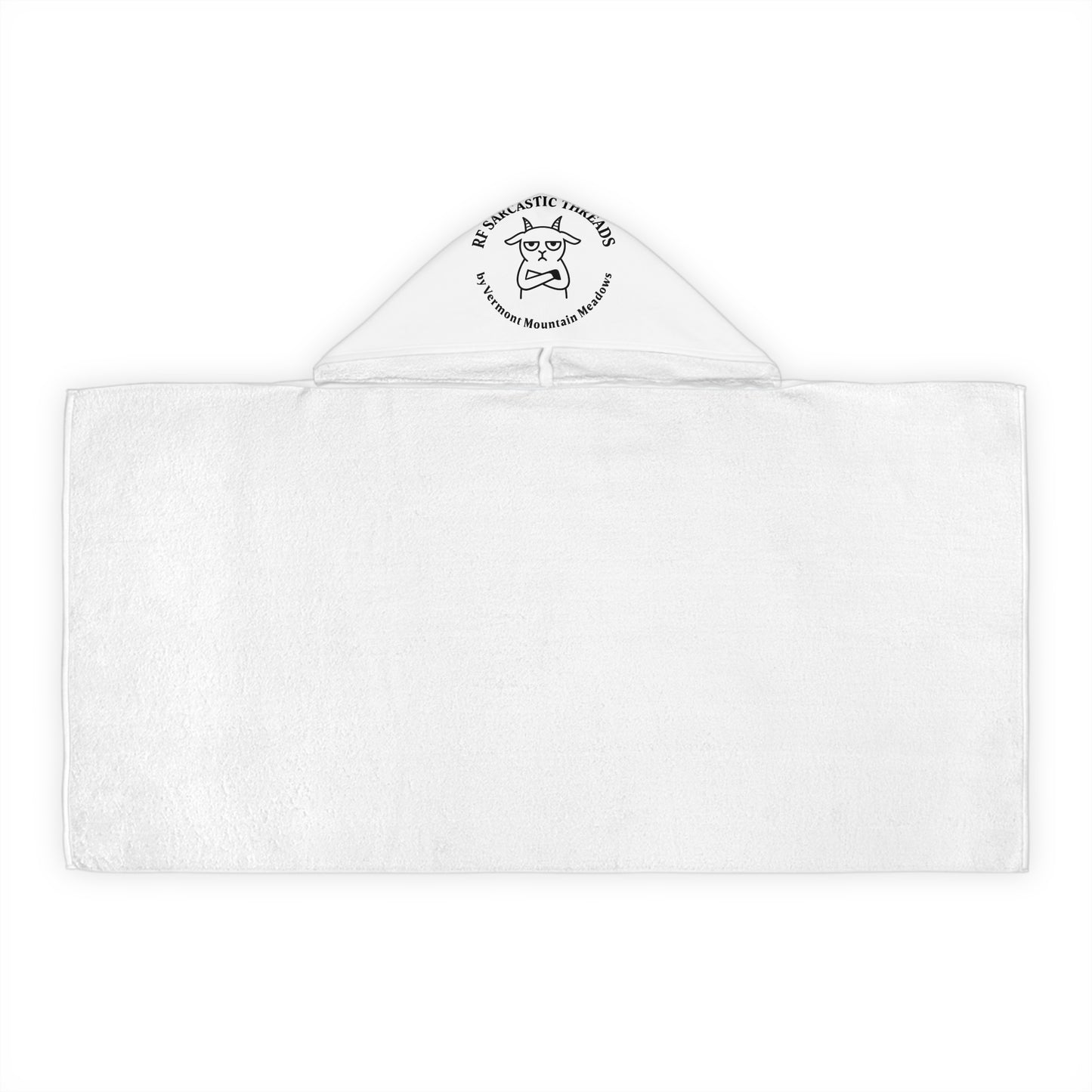 Youth Hooded Towel — Funny Skunk 'Back Off I Am Moody' Kids Hooded Towel