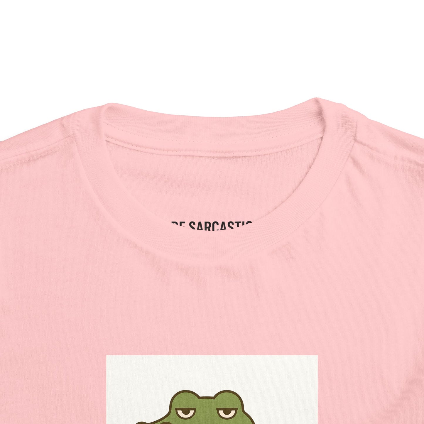Toddler Tee — "Over It Since Birth" Alligator Graphic
