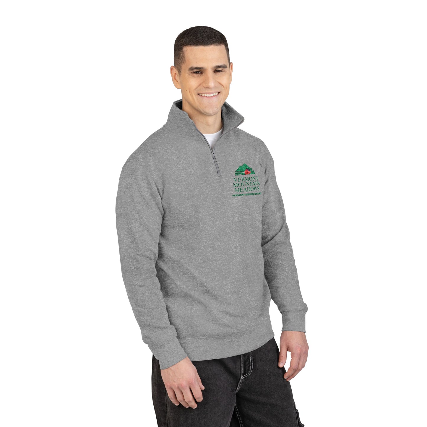Vermont Barn & Solar Embroidered Fleece Pullover
