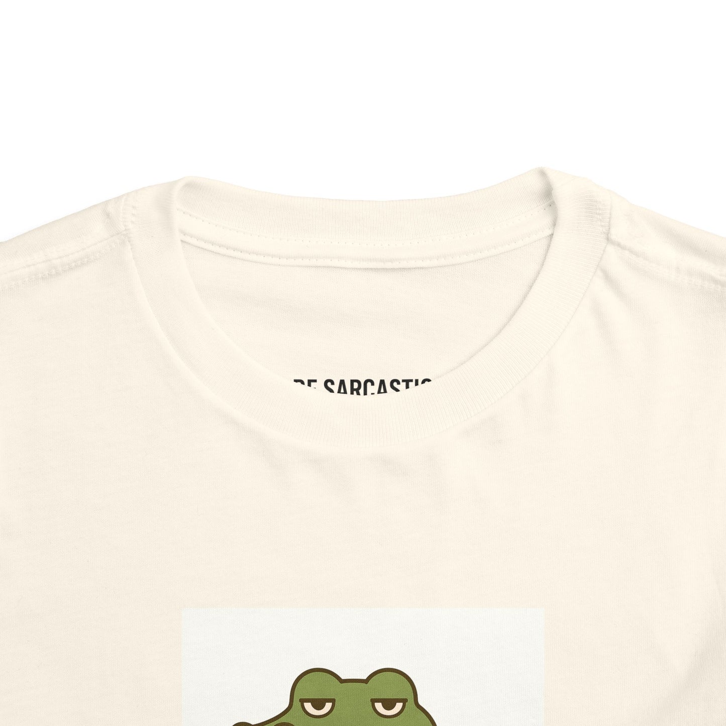 Toddler Tee — "Over It Since Birth" Alligator Graphic