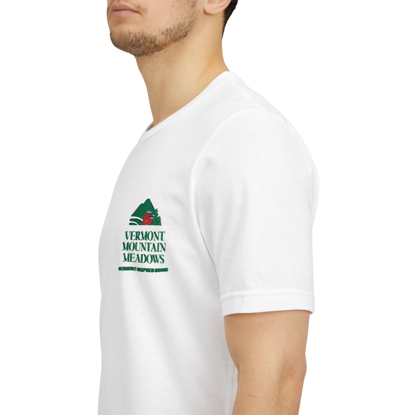 Vermont Embroidered Logo Tee