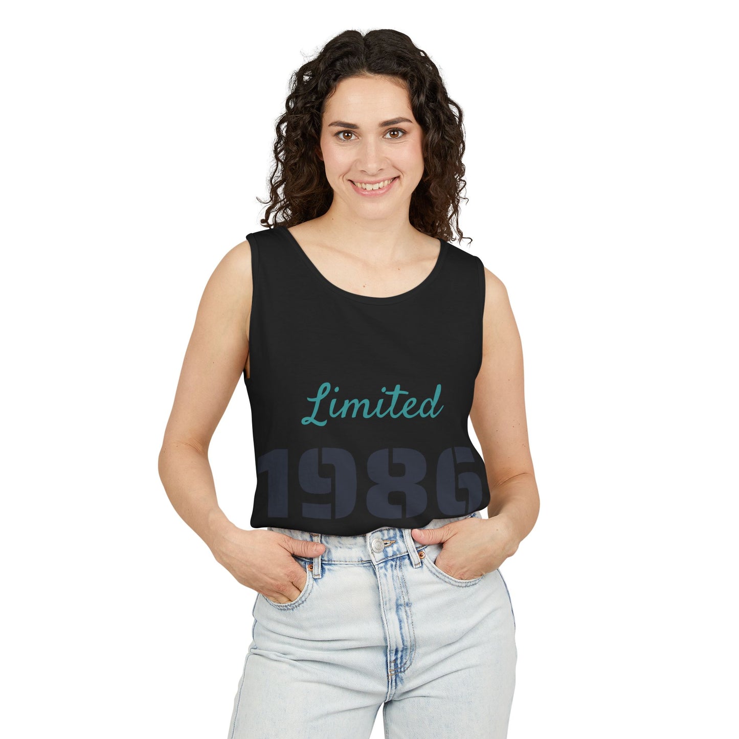 Spaghetti Tank Top — 'Limited 1986 Edition' Vintage Crop