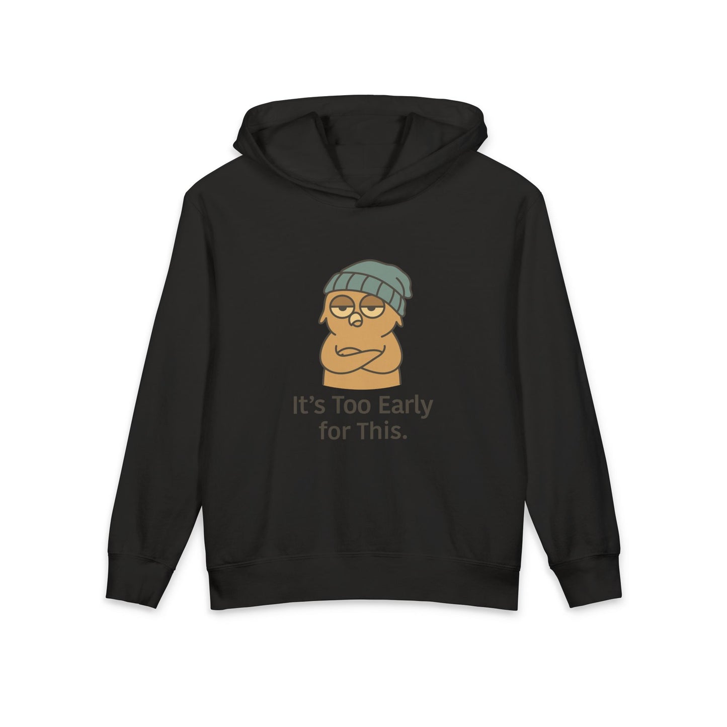 Kids Funny Sarcastic Owl Hooded Sweatshirt