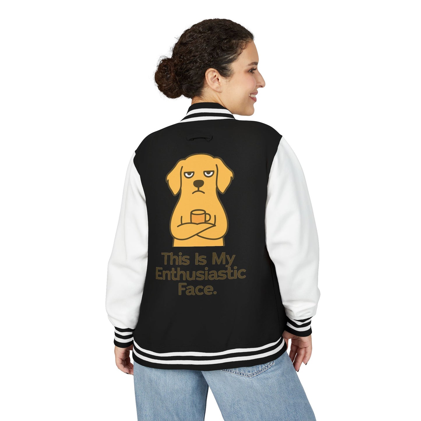 Funny Sarcastic Dog Letterman Jacket