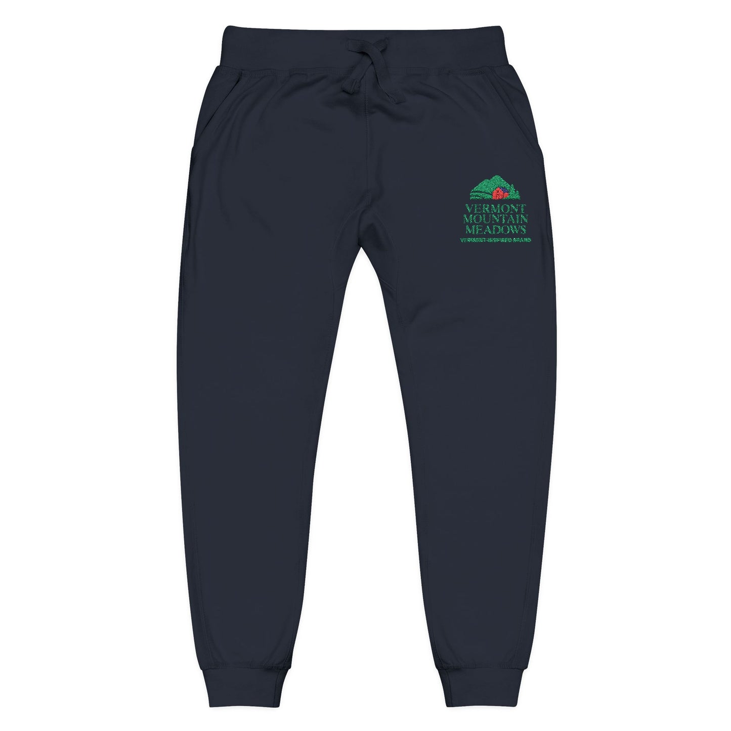 Embroidered Floral ‘Love Grows Here’ Sweatpants — Cozy Fleece Joggers