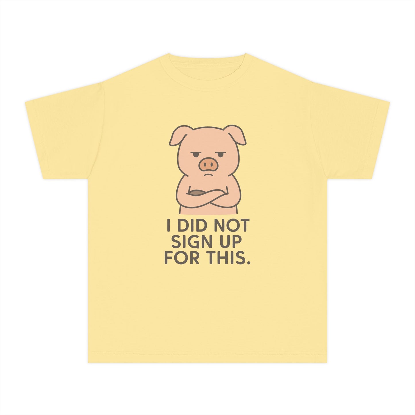 Kids Pig Sarcastic Funny T-Shirt