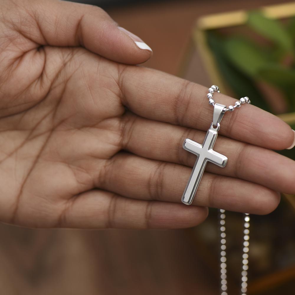 Timeless Stainless Steel Cross Necklace – A Symbol of Faith | RF Gems