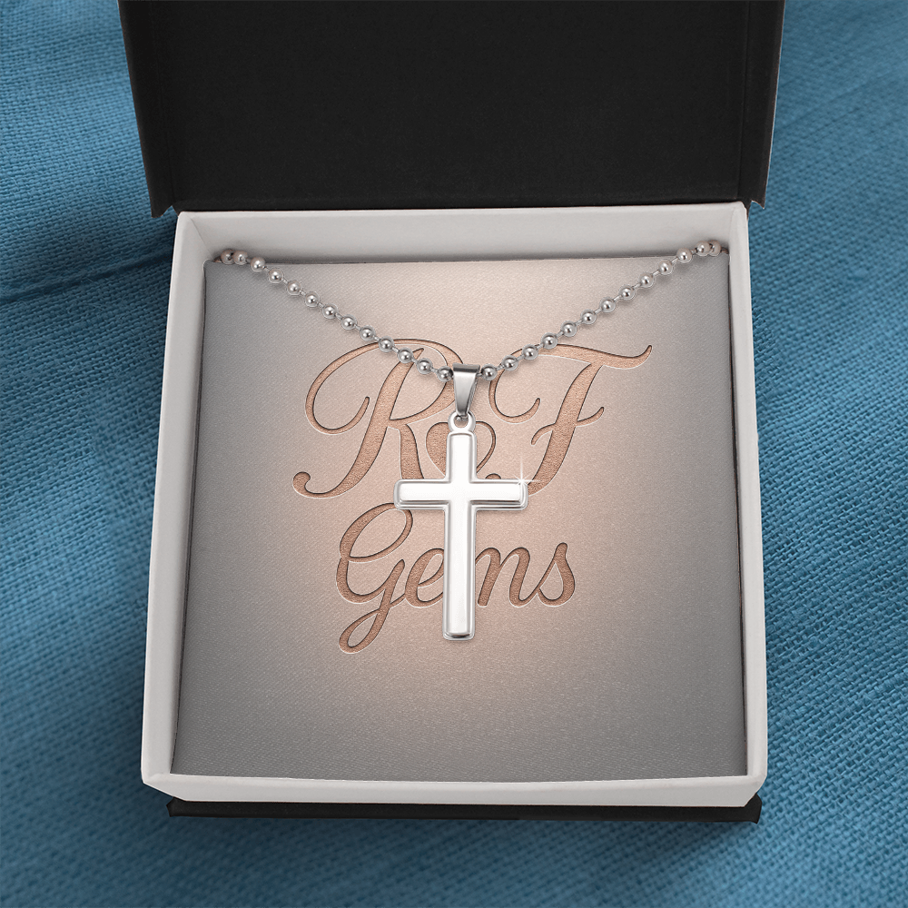 Timeless Stainless Steel Cross Necklace – A Symbol of Faith | RF Gems