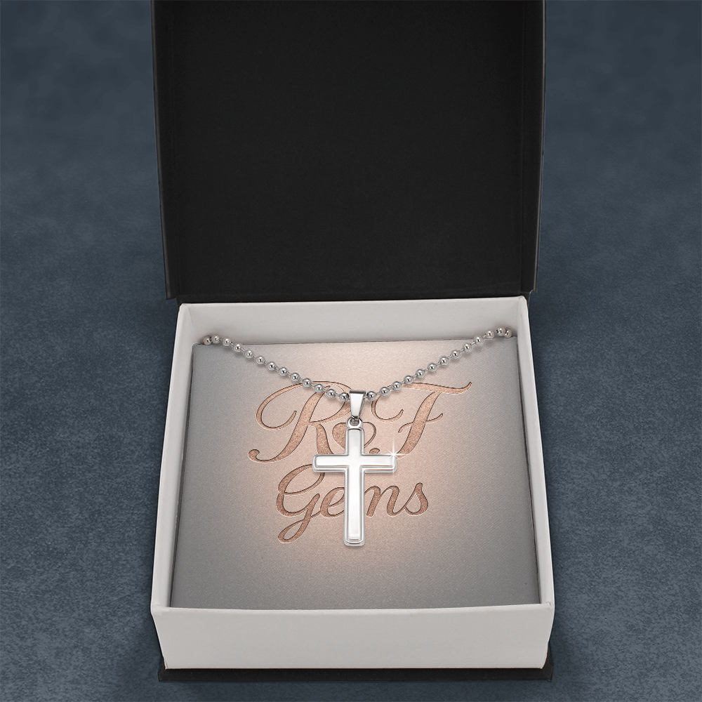 Timeless Stainless Steel Cross Necklace – A Symbol of Faith | RF Gems