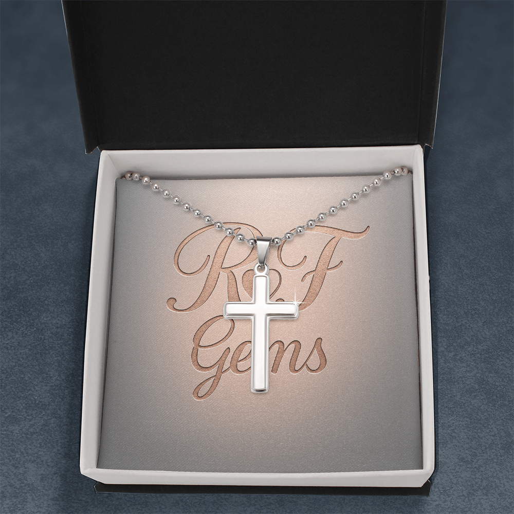 Timeless Stainless Steel Cross Necklace – A Symbol of Faith | RF Gems