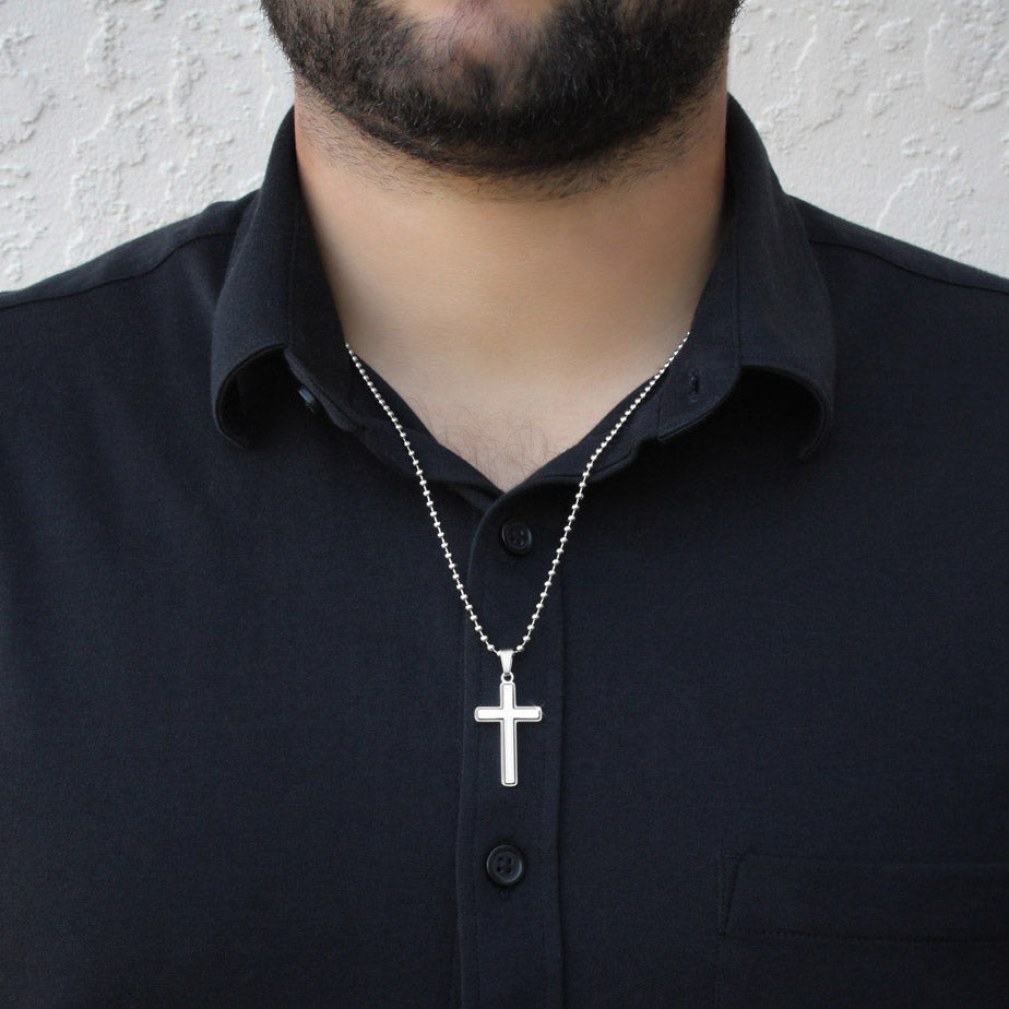 Timeless Stainless Steel Cross Necklace – A Symbol of Faith | RF Gems