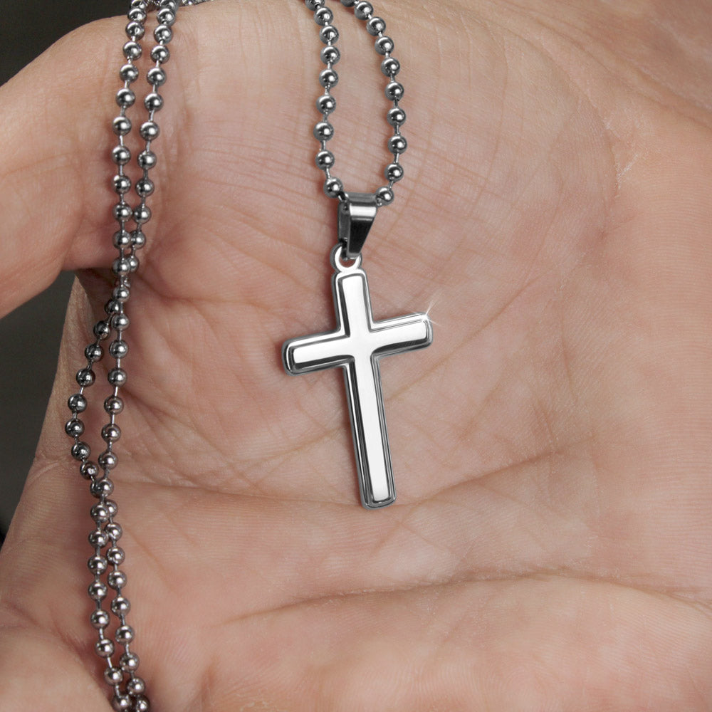Timeless Stainless Steel Cross Necklace – A Symbol of Faith | RF Gems