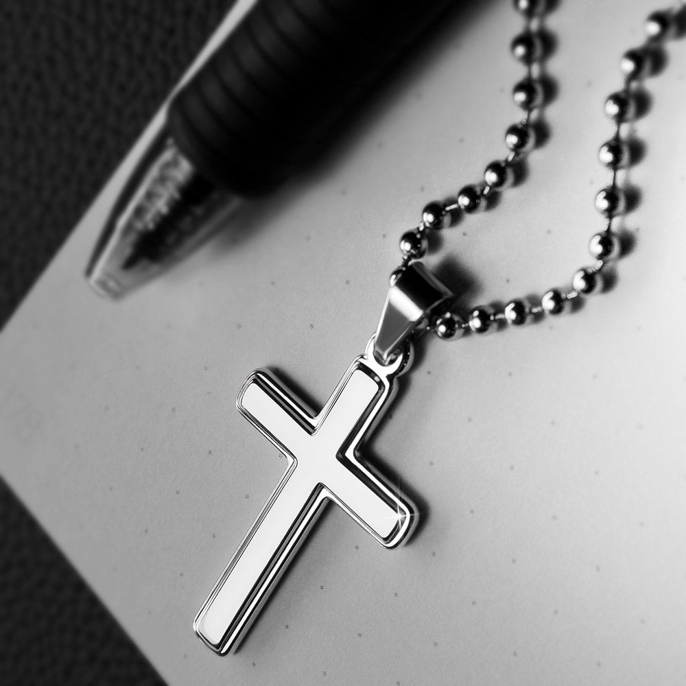 Timeless Stainless Steel Cross Necklace – A Symbol of Faith | RF Gems
