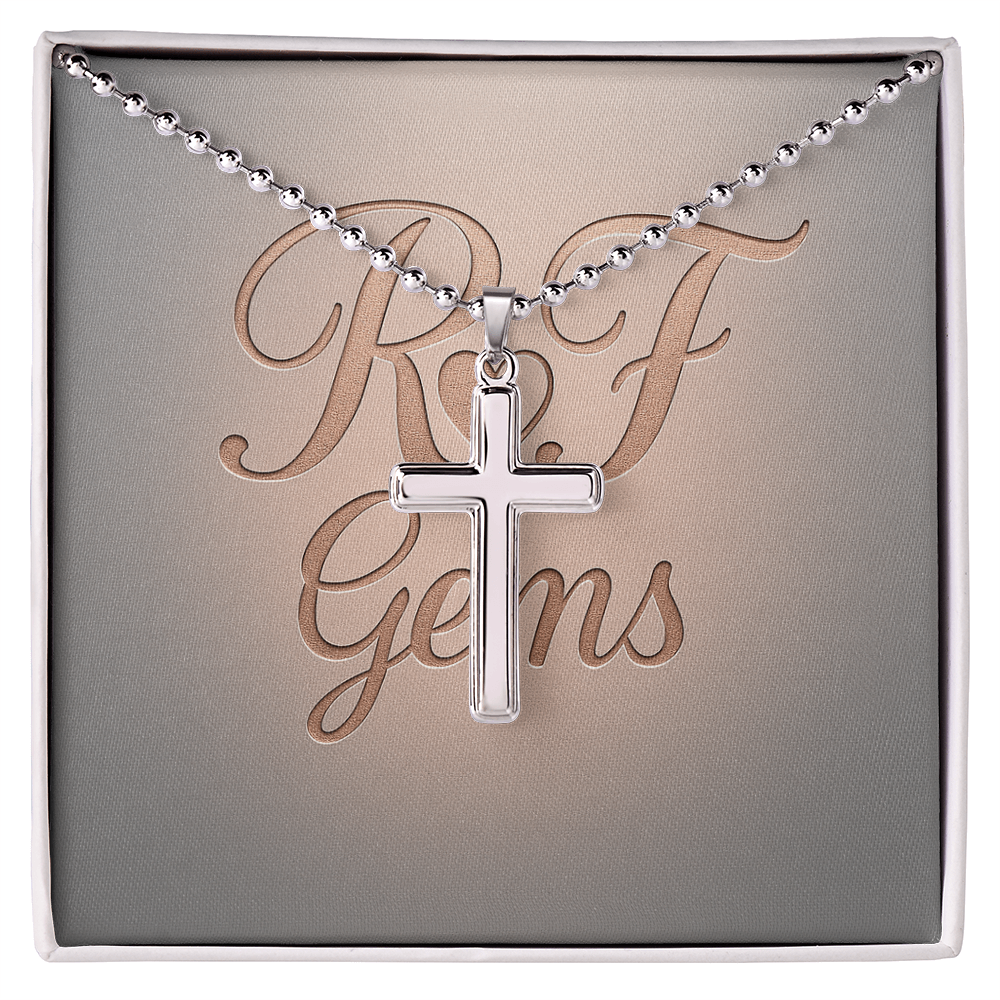 Timeless Stainless Steel Cross Necklace – A Symbol of Faith | RF Gems