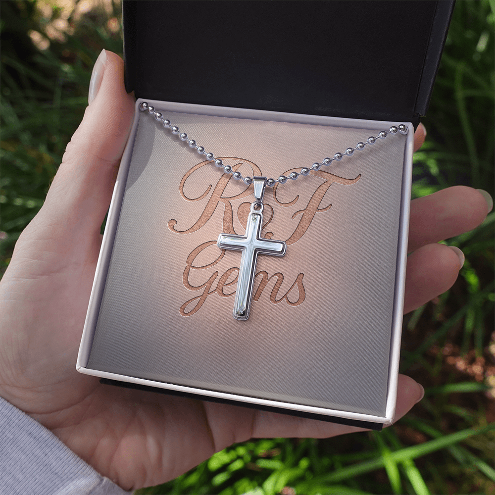 Timeless Stainless Steel Cross Necklace – A Symbol of Faith | RF Gems