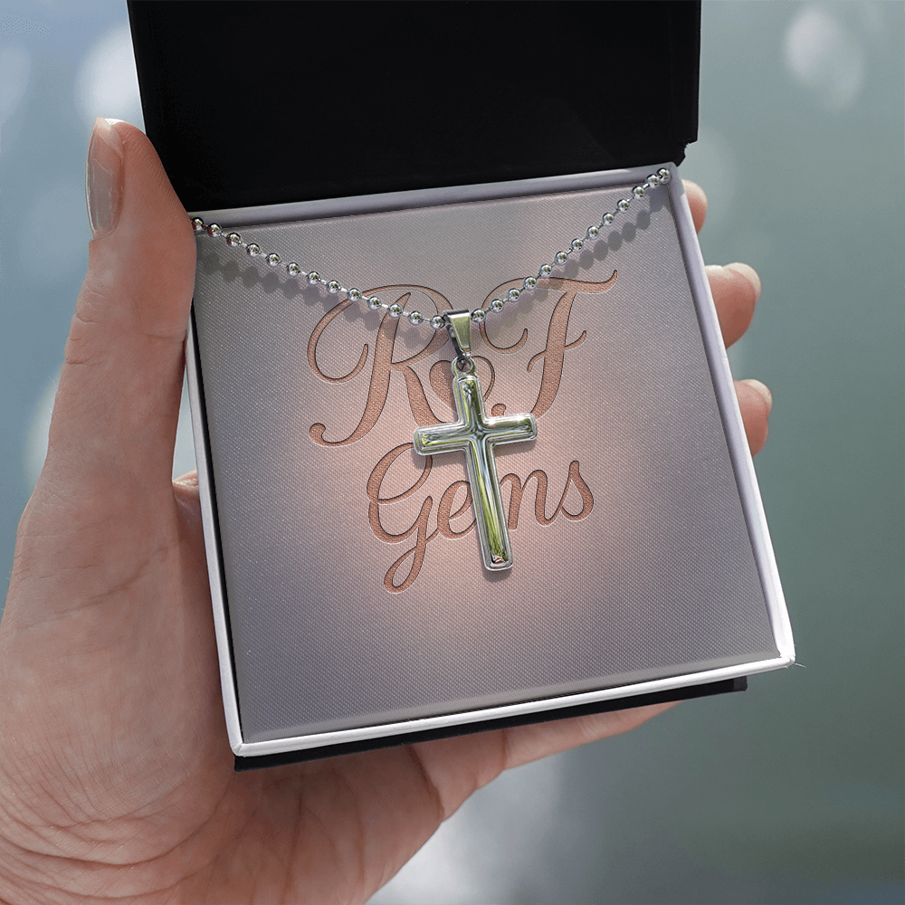 Timeless Stainless Steel Cross Necklace – A Symbol of Faith | RF Gems