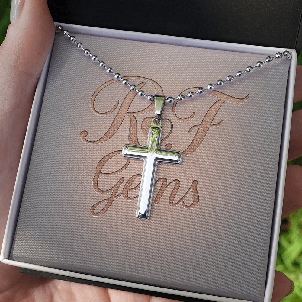 Timeless Stainless Steel Cross Necklace – A Symbol of Faith | RF Gems