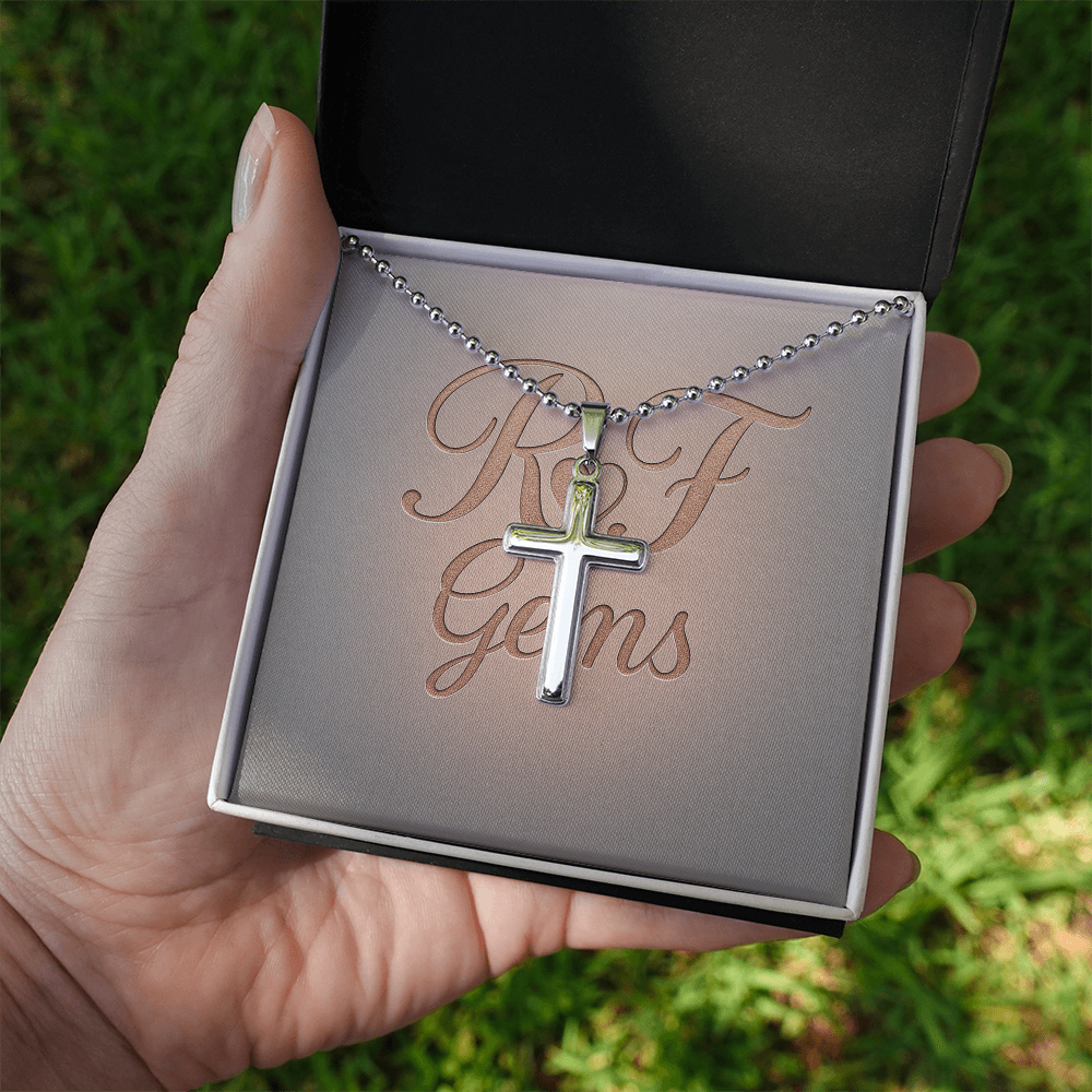 Timeless Stainless Steel Cross Necklace – A Symbol of Faith | RF Gems