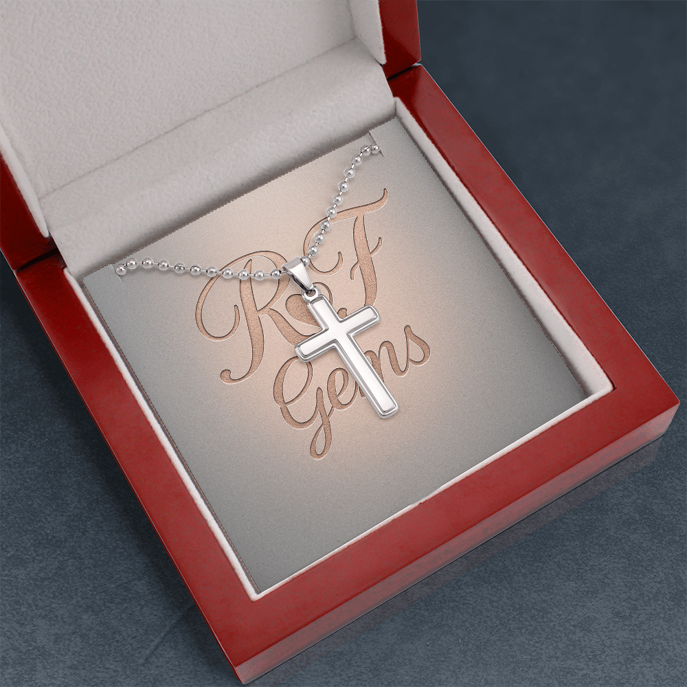 Timeless Stainless Steel Cross Necklace – A Symbol of Faith | RF Gems