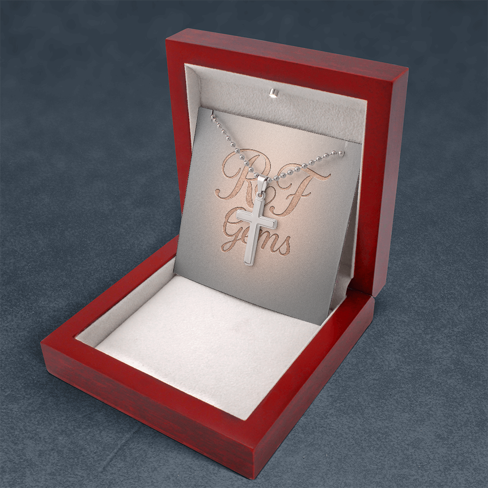 Timeless Stainless Steel Cross Necklace – A Symbol of Faith | RF Gems