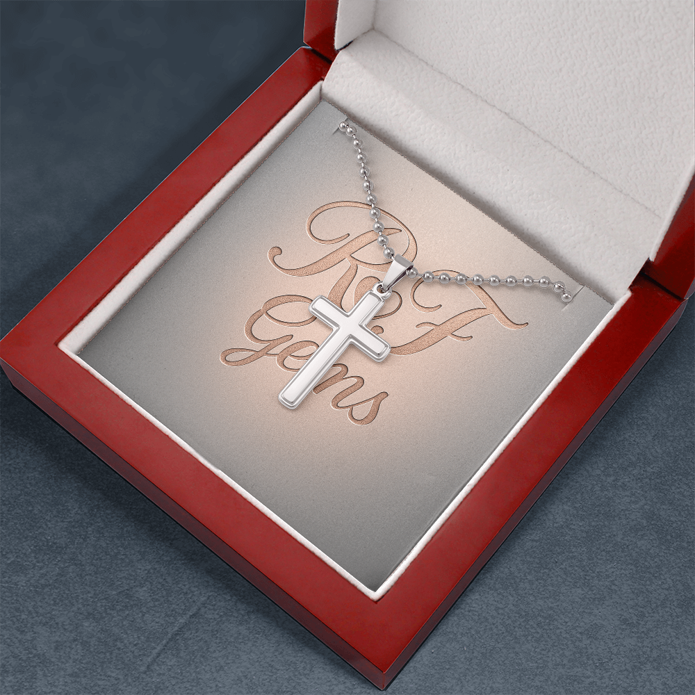 Timeless Stainless Steel Cross Necklace – A Symbol of Faith | RF Gems
