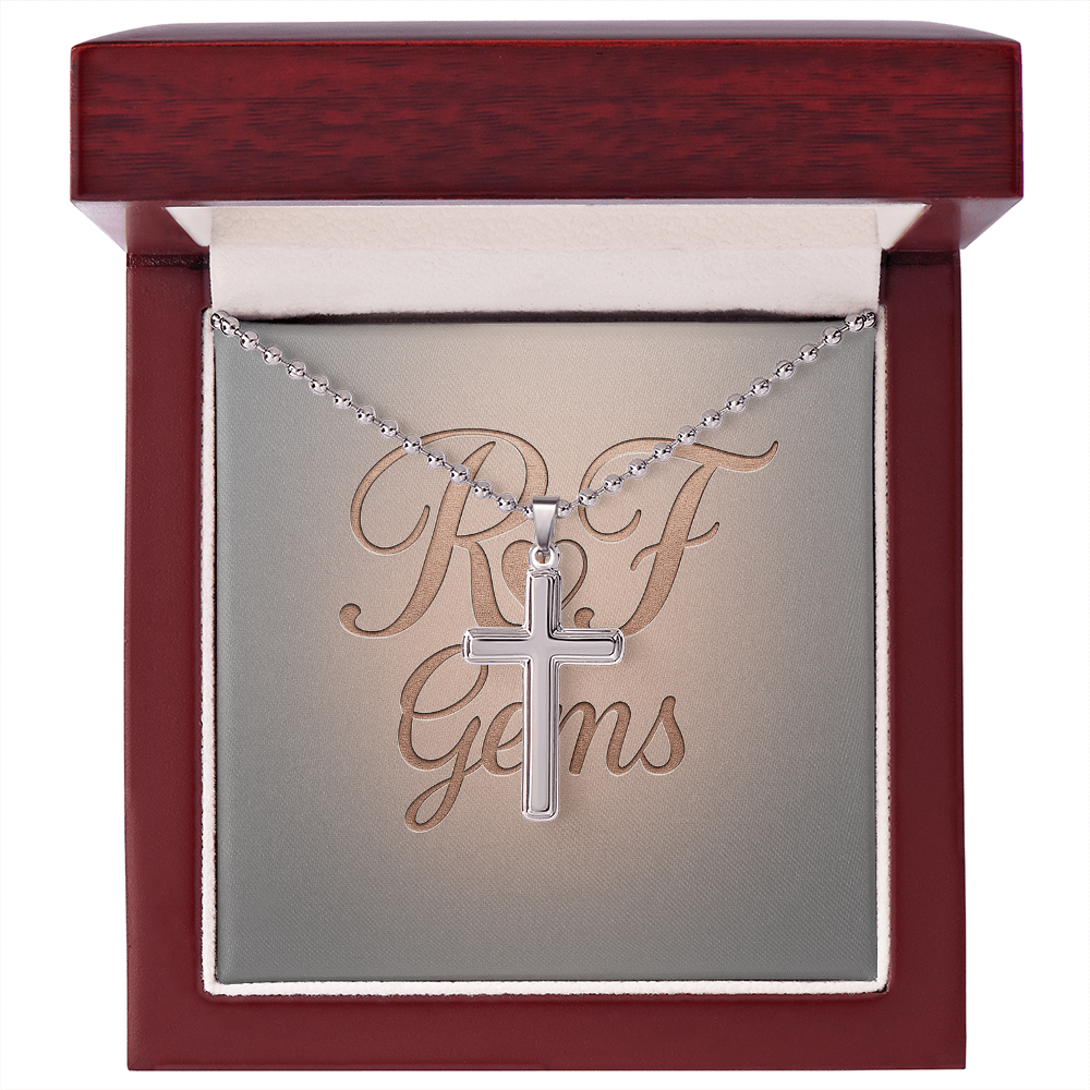 Timeless Stainless Steel Cross Necklace – A Symbol of Faith | RF Gems