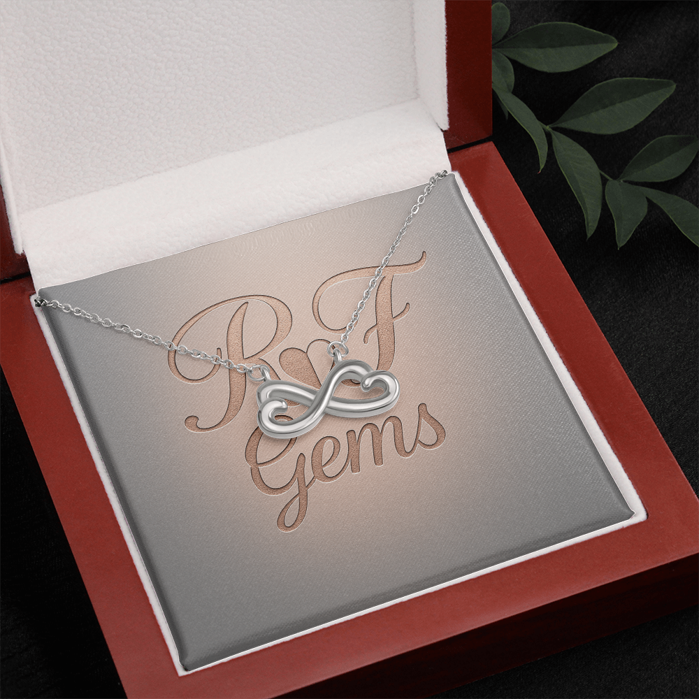Endless Love Infinity Heart Necklace – Personalized Keepsake | RF Gems