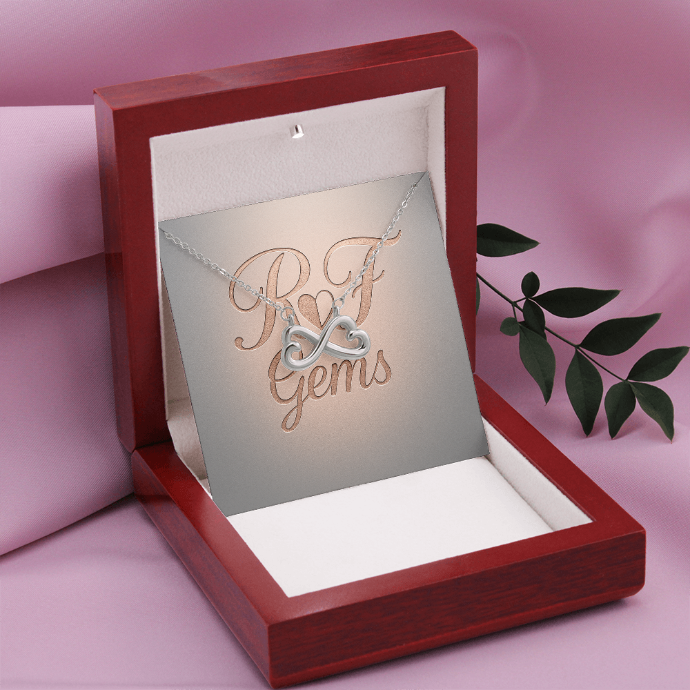 Endless Love Infinity Heart Necklace – Personalized Keepsake | RF Gems