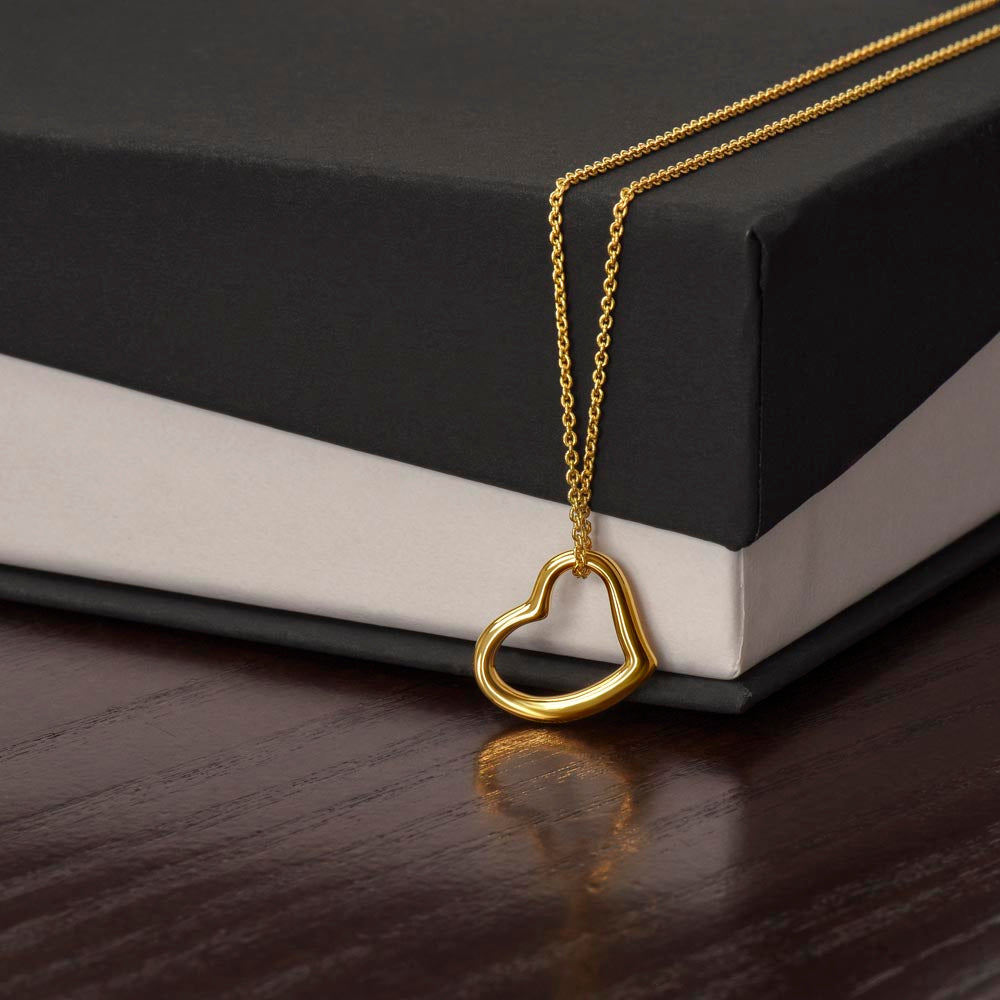 Delicate Open Heart Necklace – A Simple Symbol of Love | RF Gems