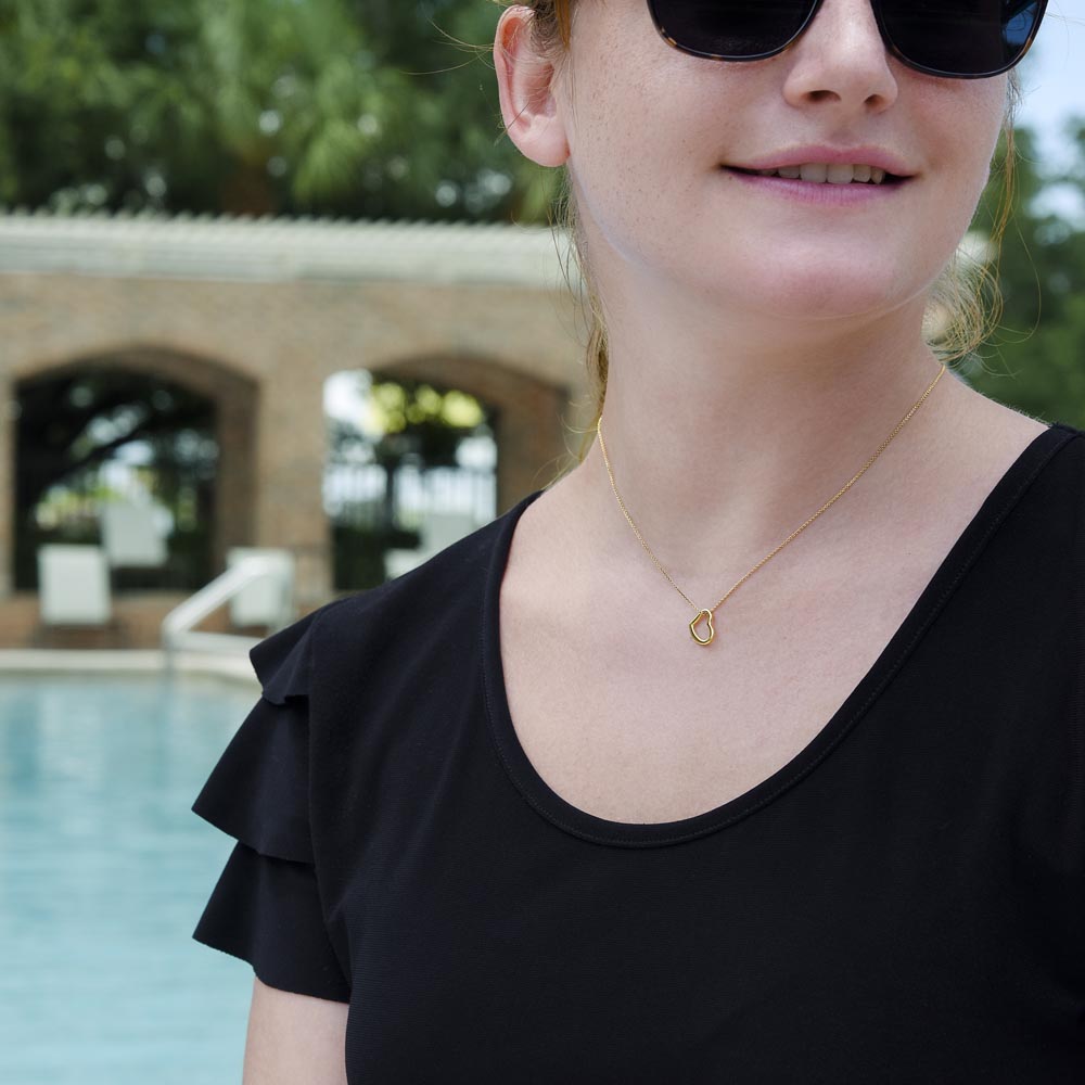 Delicate Open Heart Necklace – A Simple Symbol of Love | RF Gems