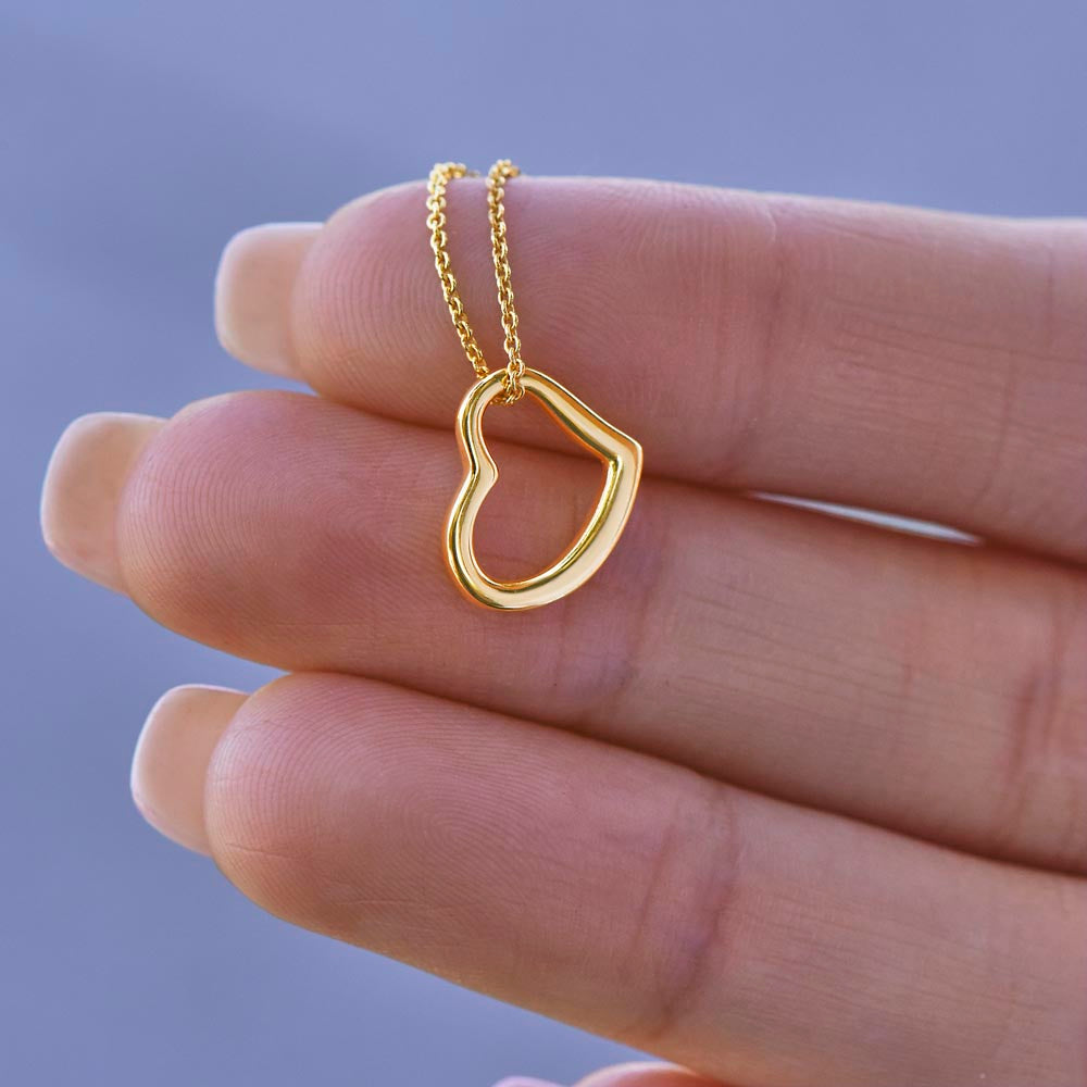 Delicate Open Heart Necklace – A Simple Symbol of Love | RF Gems