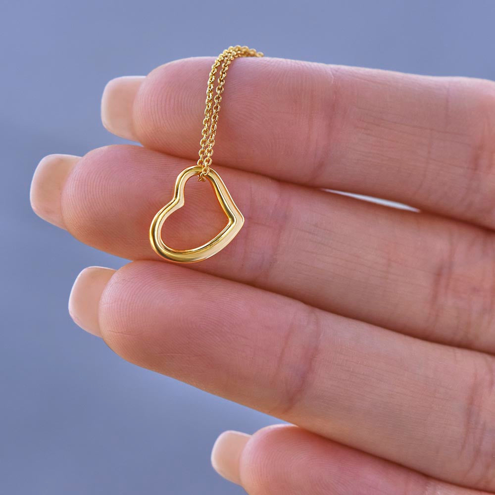 Delicate Open Heart Necklace – A Simple Symbol of Love | RF Gems