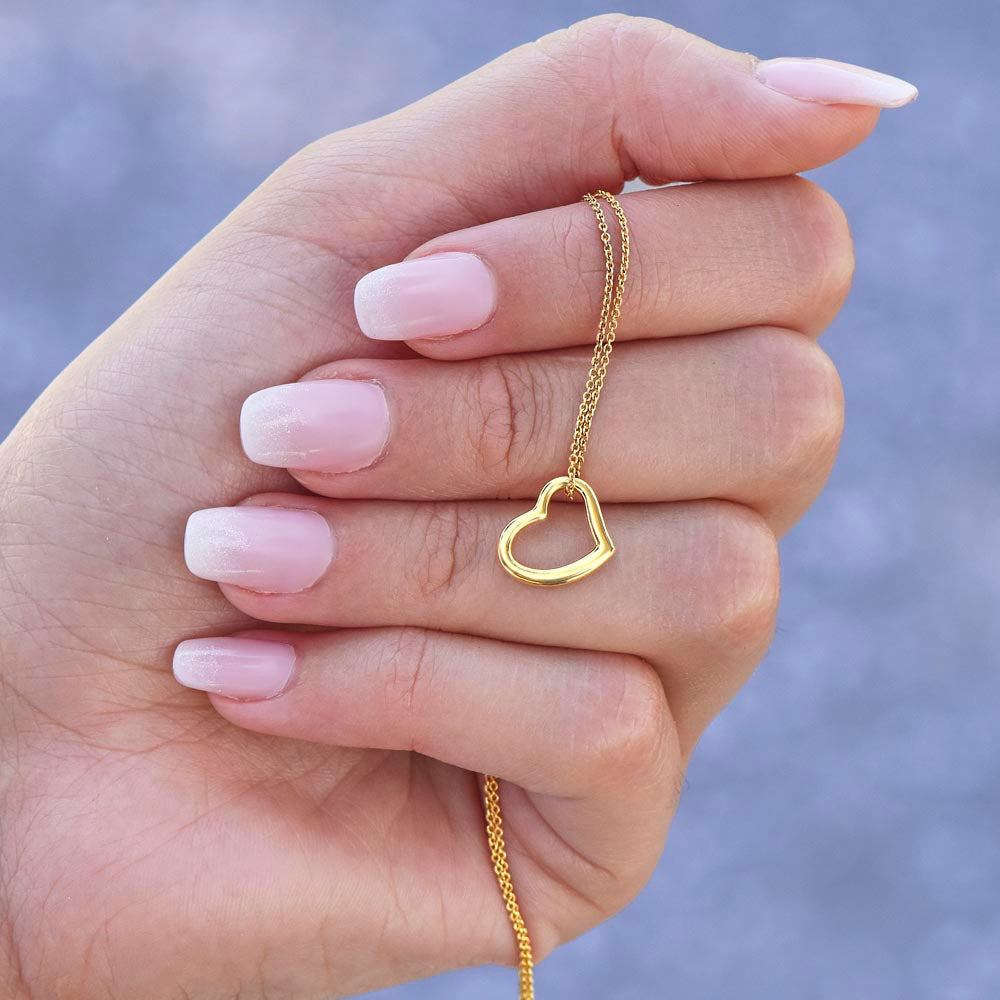 Delicate Open Heart Necklace – A Simple Symbol of Love | RF Gems