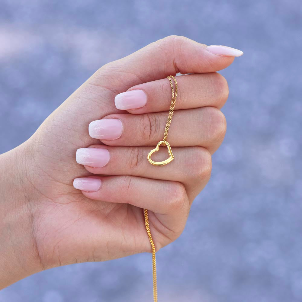 Delicate Open Heart Necklace – A Simple Symbol of Love | RF Gems