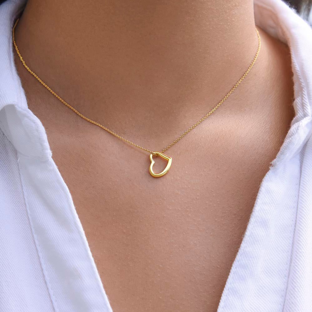 Delicate Open Heart Necklace – A Simple Symbol of Love | RF Gems