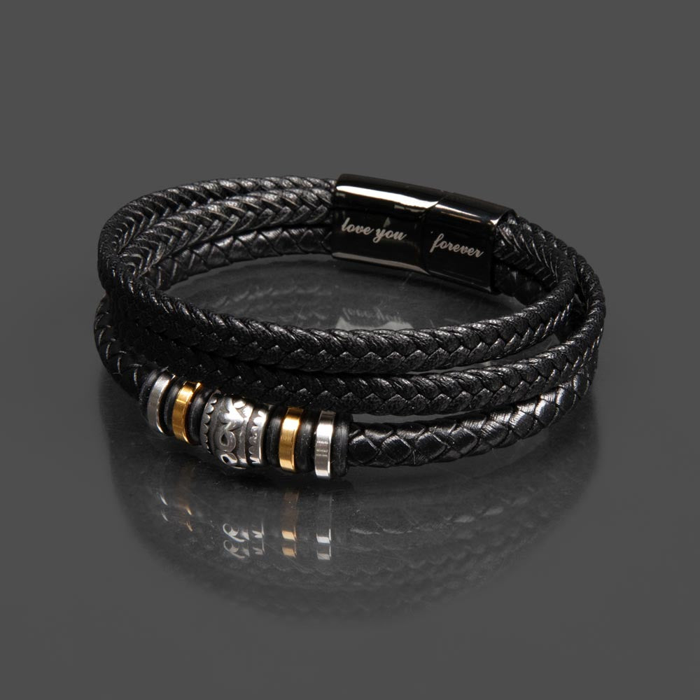 “Love You Forever” Engraved Braided Bracelet – A Timeless Symbol of Love | RF Gems
