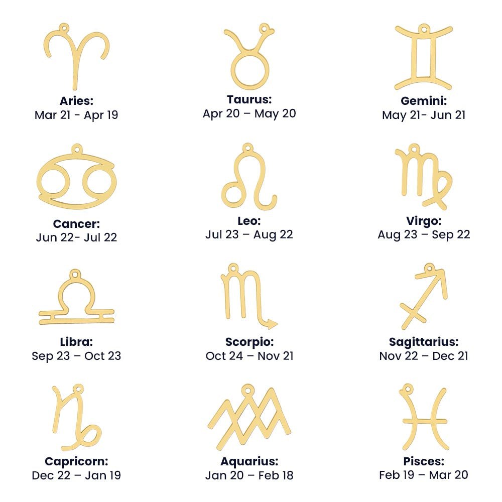 Zodiac Sign Pendant Necklace – Timeless Astrology Jewelry | RF Gems