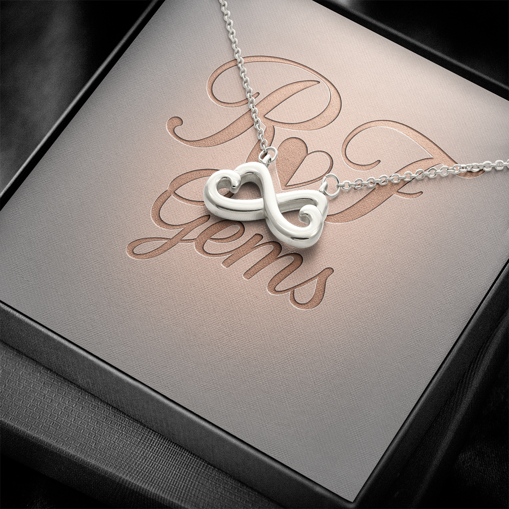 Endless Love Infinity Heart Necklace – Personalized Keepsake | RF Gems